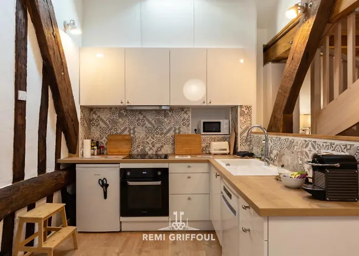 شقة Le Sejour Honfleurais 3 Duplex With Local Charm Center 4 Guests أونفلور