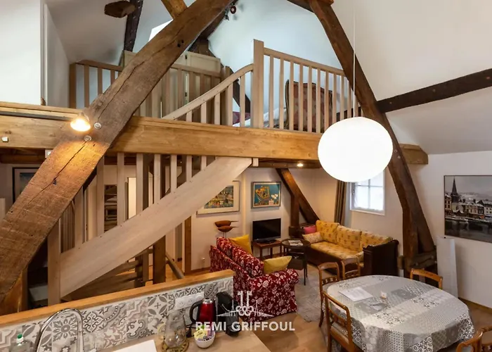 Le Sejour Honfleurais 3 Duplex With Local Charm Center 4 Guests